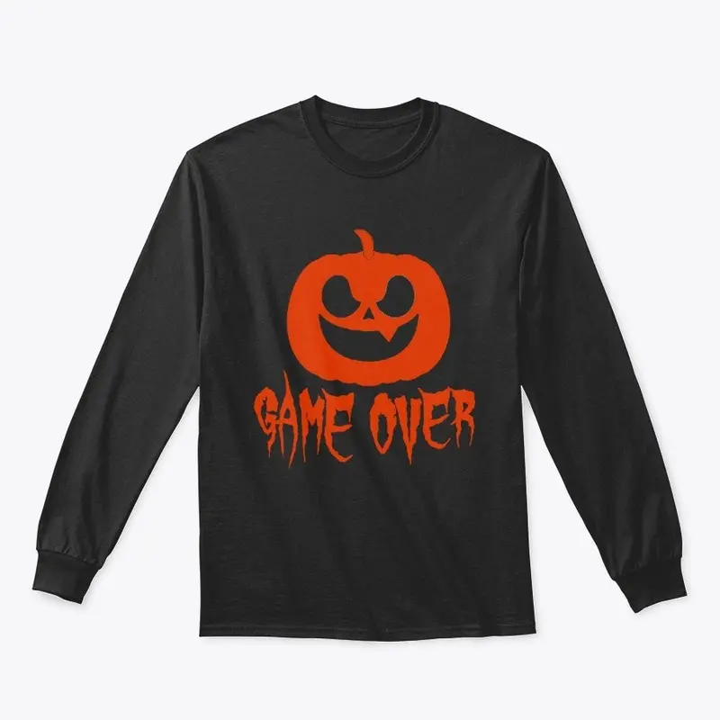 Halloween orange pumpkin game over